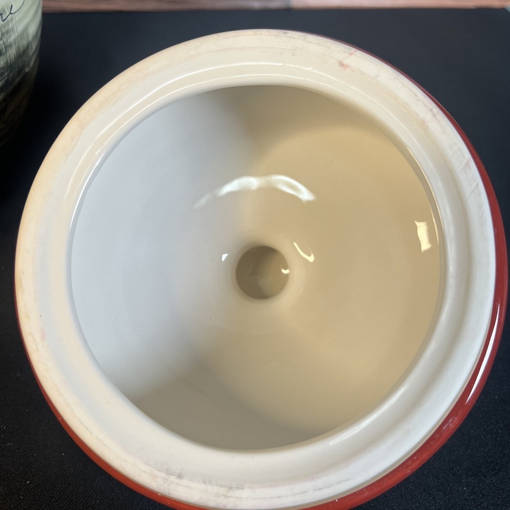 Susan Winget Certified International Rooster Canister Cookie Jar Approx 10.5" - Picture 8 of 11